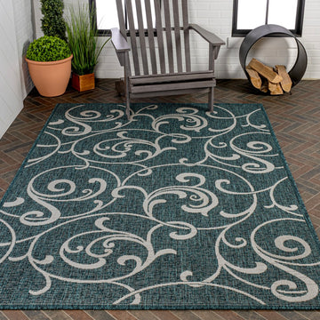 Maribel Traditional Classic All-Over Scroll Area Rug